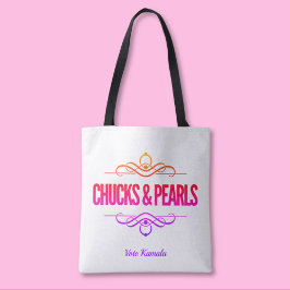 Bolso De Tela Chucks & Pearl Vote Kamala Black