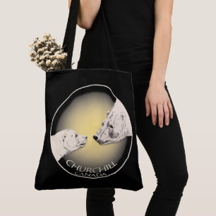 Bolso De Tela Churchill Souvenirs Polar Bear Art Camisetas y Reg
