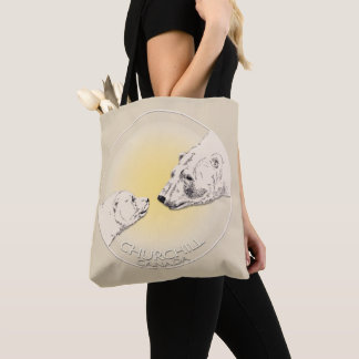 Bolso De Tela Churchill Souvenirs Polar Bear Art Camisetas y Reg
