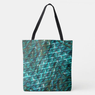 Bolso De Tela ¿Cian manchado, pastoreado, rallado o ladrillo dif