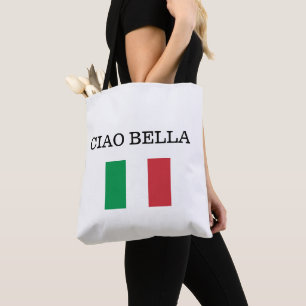 Bolso De Tela CIAO BELLA Bandera de Italia