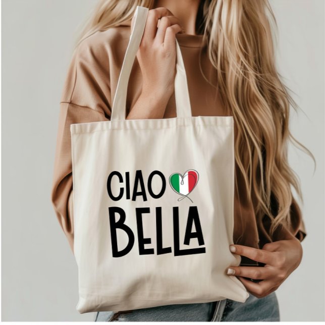 Bolso De Tela Ciao Bella-Cute Corazón de Italia (Subido por el creador)