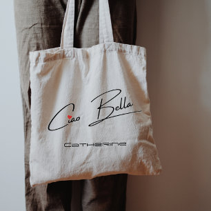 Bolso De Tela Ciao Bella Grocery Nombre Tote Bag