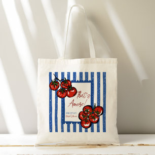Bolso De Tela Ciao bella tomate regalo de favor de la ducha de b