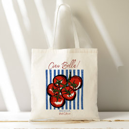 Bolso De Tela Ciao bella tomato Italian bridal shower favor gift