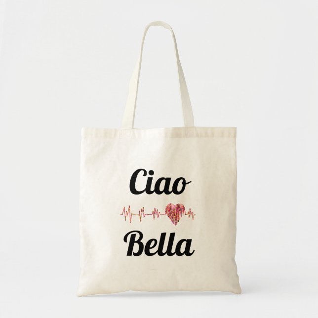 Bolso De Tela Ciao Bella Tote Bag (Frente)