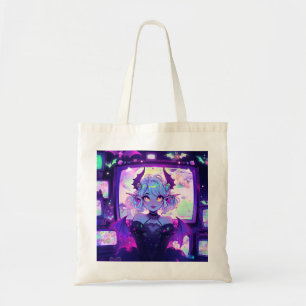 Bolso De Tela Ciberpunk gótico Demon Fantasy Anime Chica