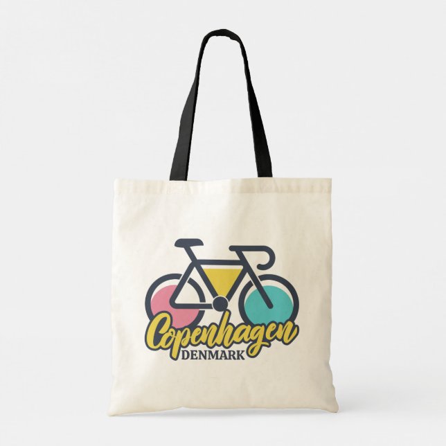 Bolso De Tela Ciclismo en Copenhague Dinamarca (Reverso)