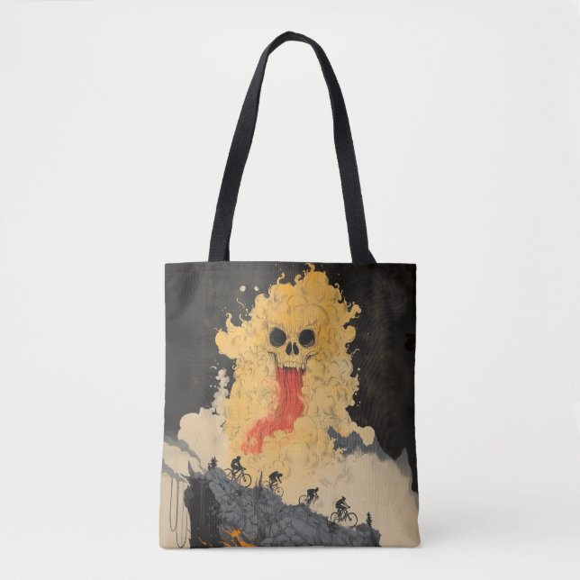 Bolso De Tela Ciclismo japonés Yokai (Anverso)