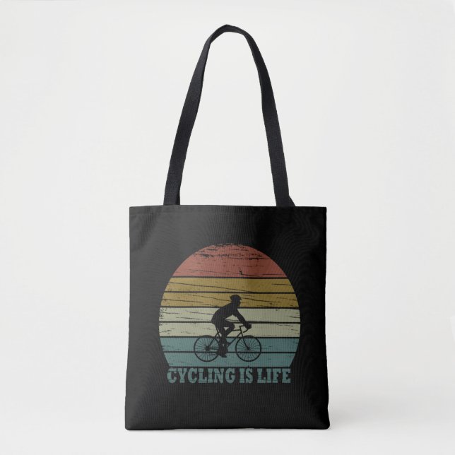 Bolso De Tela Ciclismo motivacional (Anverso)