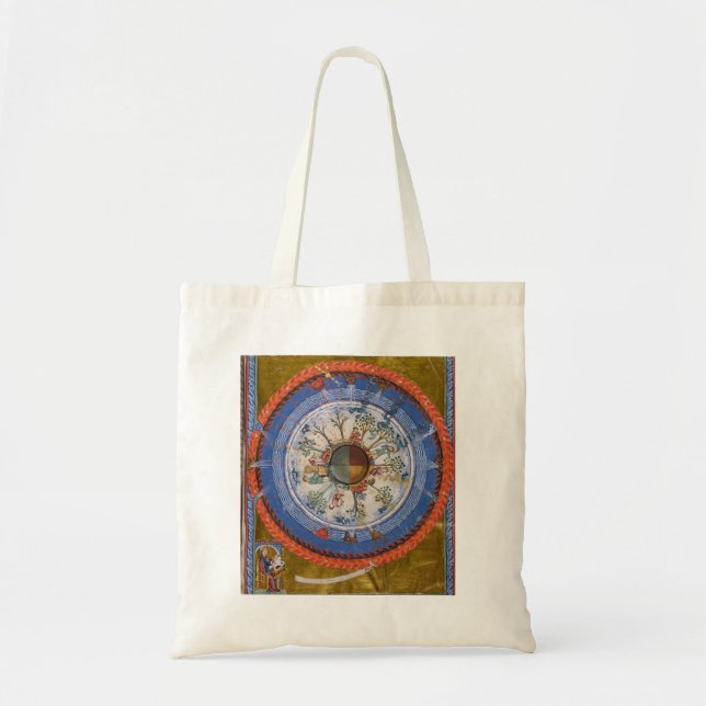 Bolso De Tela Ciclo del Seasons Hildegard von Bingen (Frente)