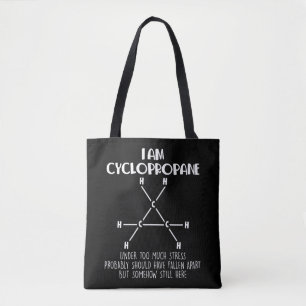 Bolso De Tela Ciclopropano Profesor de Química Estudiante Quím