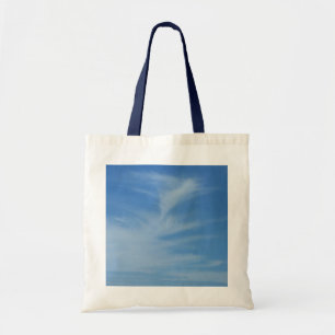 Bolso De Tela Cielo azul con nubes blancas resumen foto natural