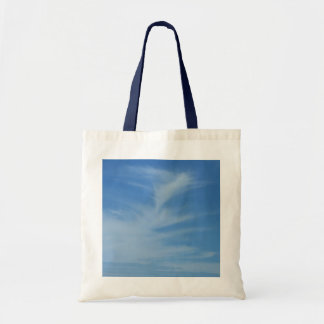 Bolso De Tela Cielo azul con nubes blancas resumen foto natural