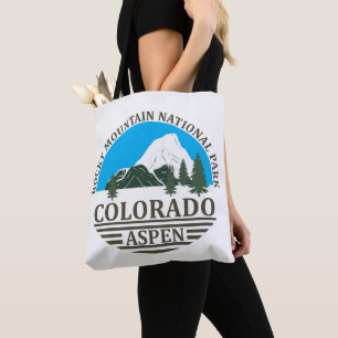 Bolso De Tela Cielo azul de la estación de esquí de Colorado Asp