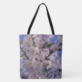 Bolso De Tela Cielo azul del árbol de cerezas amargas