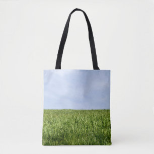 Bolso De Tela Cielo Azul Y Grasa Verde (El Día De La Tierra Es T