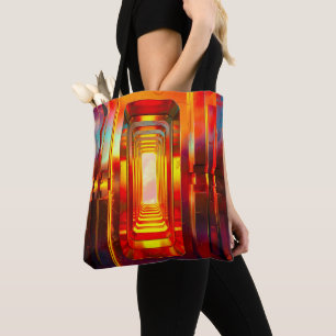 Bolso De Tela Cielo celeste metálico
