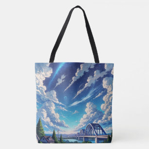 Bolso De Tela Cielo Celestial