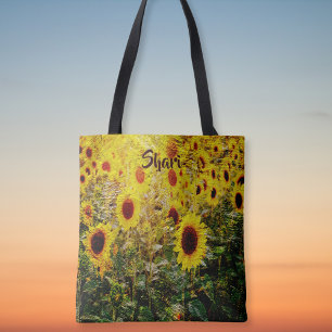 Bolso De Tela Cielo de girasol