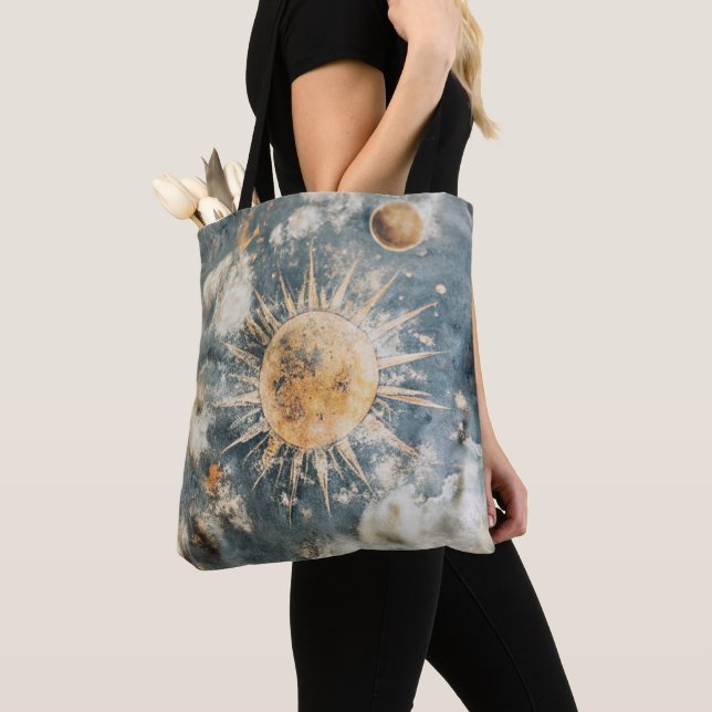 Bolso De Tela cielo misterioso (Detalle)