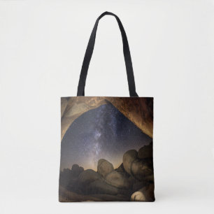 Bolso De Tela Cielo nocturno del parque nacional Joshua Tree
