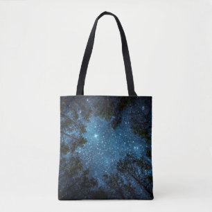 Bolso De Tela Cielo nocturno estrellado, Vía Láctea.