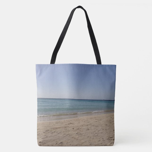 Bolso De Tela Cielo Sandy de la playa (Anverso)