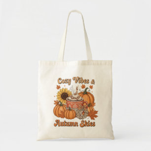 Bolso De Tela Cielos otoñales Chocolate caliente