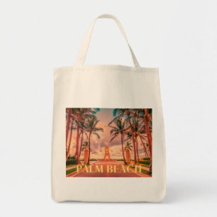 Bolso De Tela Cielos rosados de Palm Beach