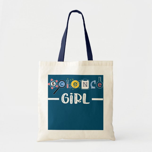 Bolso De Tela Ciencia Chica Mujeres Científicas Científicas (Frente)
