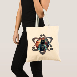 Bolso De Tela Ciencia del gato espacial