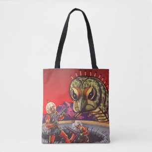 Bolso De Tela Ciencia Ficción Antigua Gigante Ciempiés Insecto G