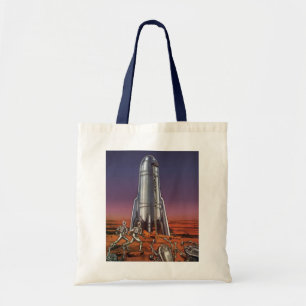 Bolso De Tela Ciencia ficción vintage, astronautas alienígenas e