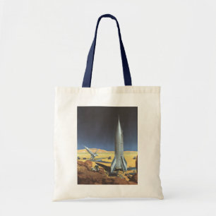 Bolso De Tela Ciencia ficción vintage planeta desértico con cohe