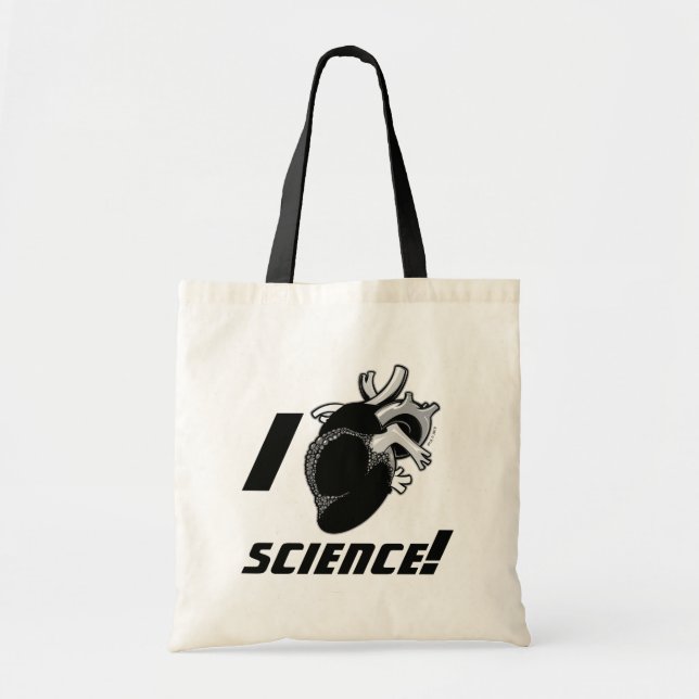 Bolso De Tela Ciencia I (del corazón anatómico) (Frente)
