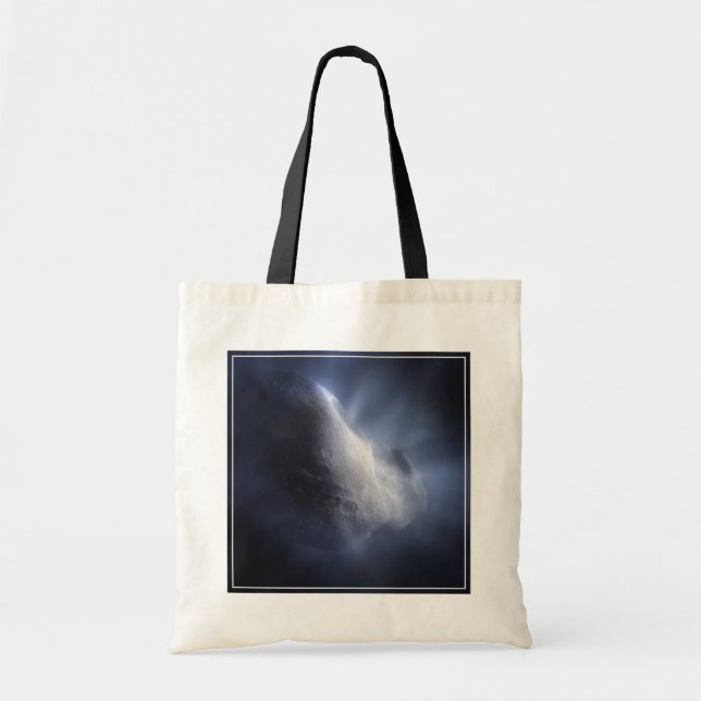 Bolso De Tela Cierre Ilustrativo Del Comet Tempel. (Frente)