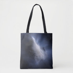 Bolso De Tela Cierre Ilustrativo Del Comet Tempel.