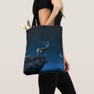 Bolso De Tela ciervo a la luz de la luna