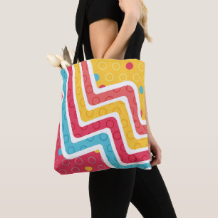 Bolso De Tela Cifras geométricas 4