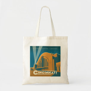 Bolso De Tela Cincinnati, Ohio   Terminal de la Unión histórica