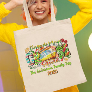 Bolso De Tela Cinco De Mayo Cruise Shirt Custom Name & Year