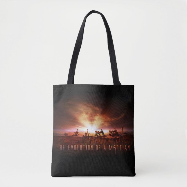 Bolso De Tela Cinco Rovers De Marte Exitosos (Anverso)