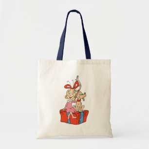 Bolso De Tela Cindy Lou Who y Max en un regalo