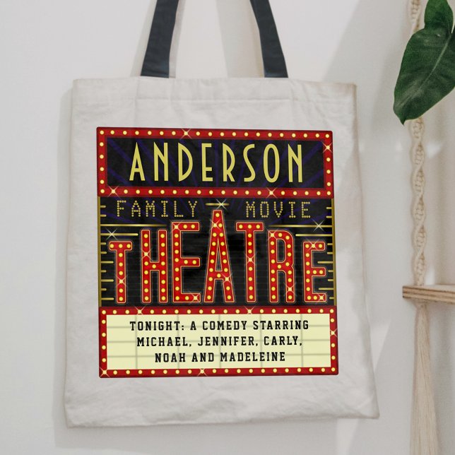Bolso De Tela Cine residencial Marquee de Movie Theater | Nombre (Subido por el creador)