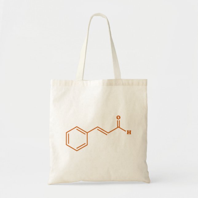 Bolso De Tela Cinnamaldehído Fórmula química molecular (Frente)