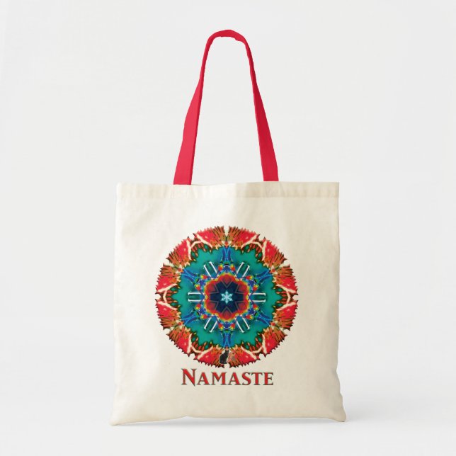 Bolso De Tela Cinnamon Namaste Kaleidoscope Tote Bag (Frente)