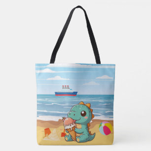 Bolso De Tela Cino de helados en la playa