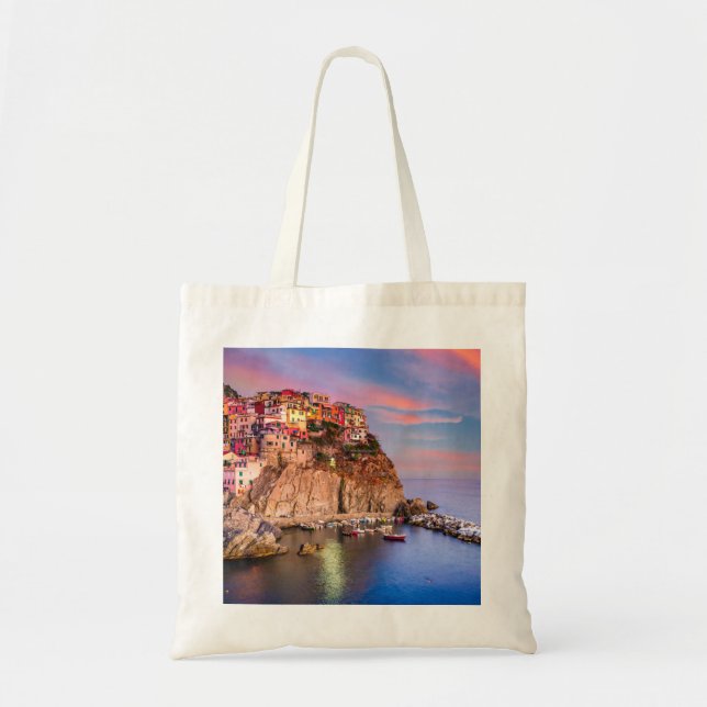 Bolso De Tela Cinque Terre Italia (Frente)