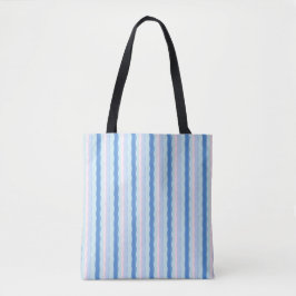Bolso De Tela Cinta azul